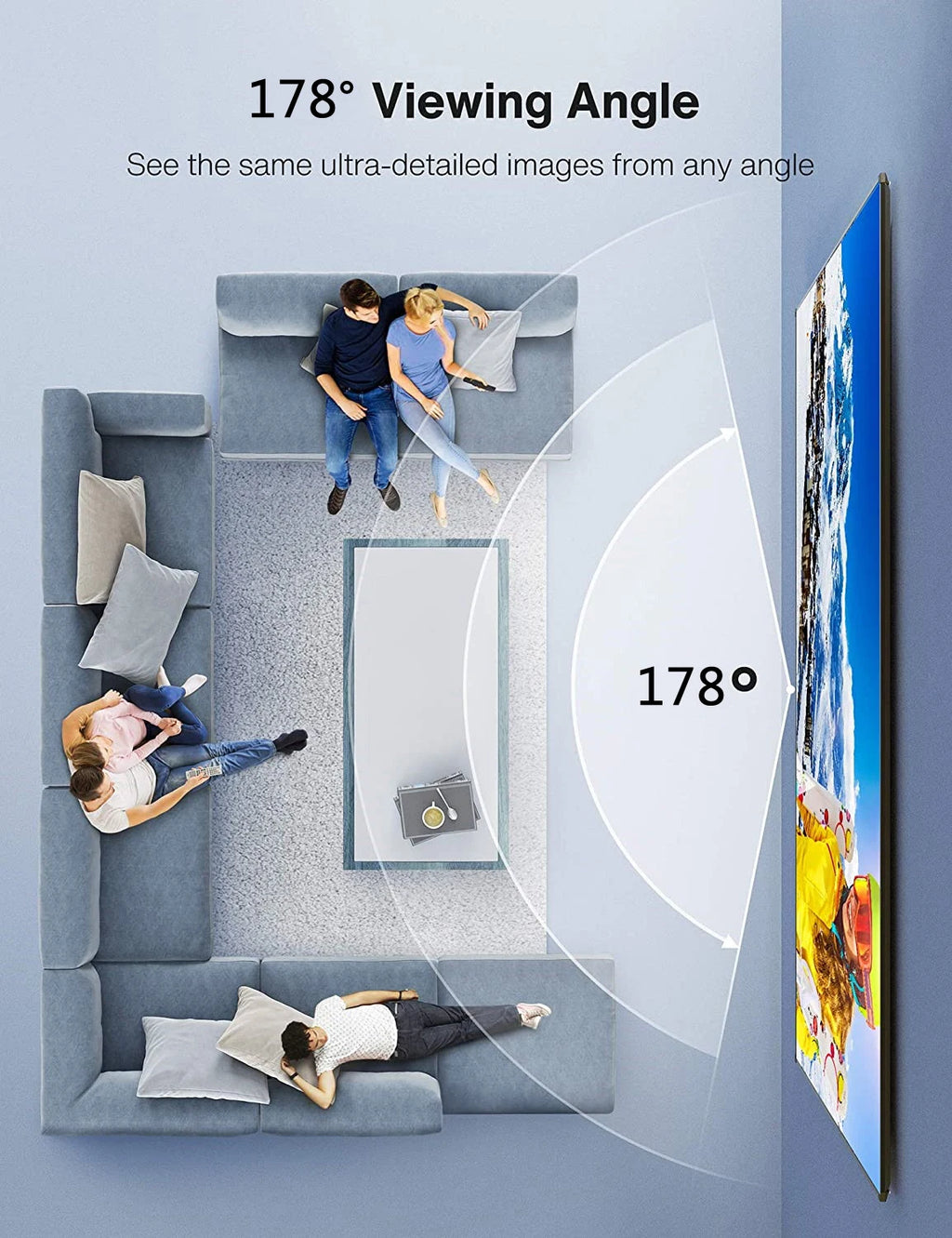 72-150 inch floor rising projector screen.