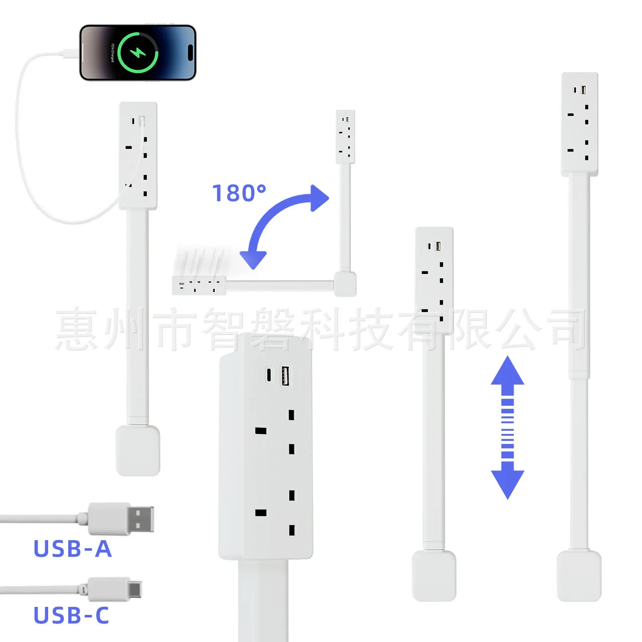 Rotatable, Adjustable Electrical Wall Plug.