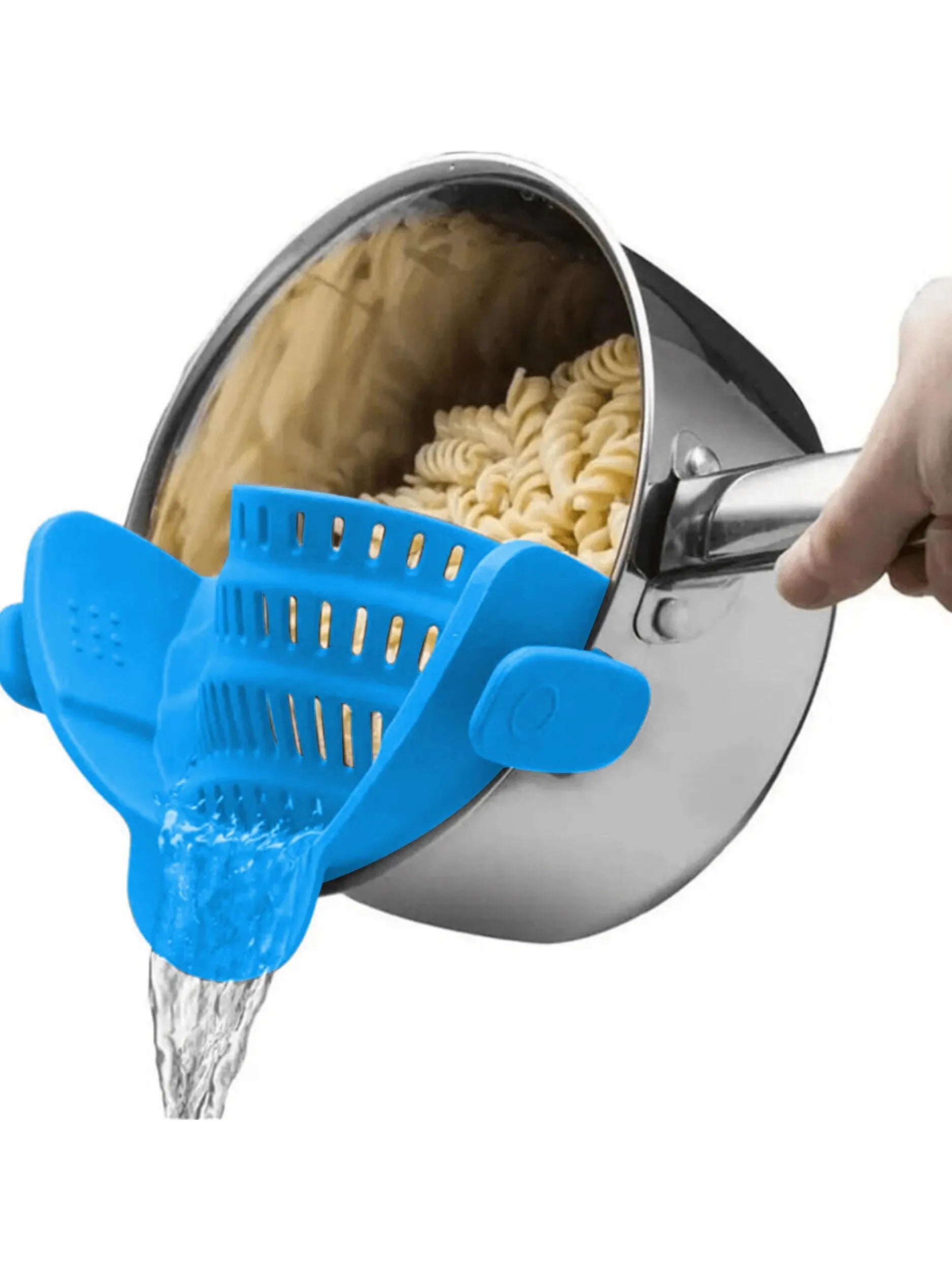 1pc Adjustable Silicone Clip-On Strainer.