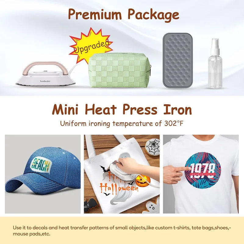 Portable Electric Iron Dual-voltage Non-steam Travel Dry Iron