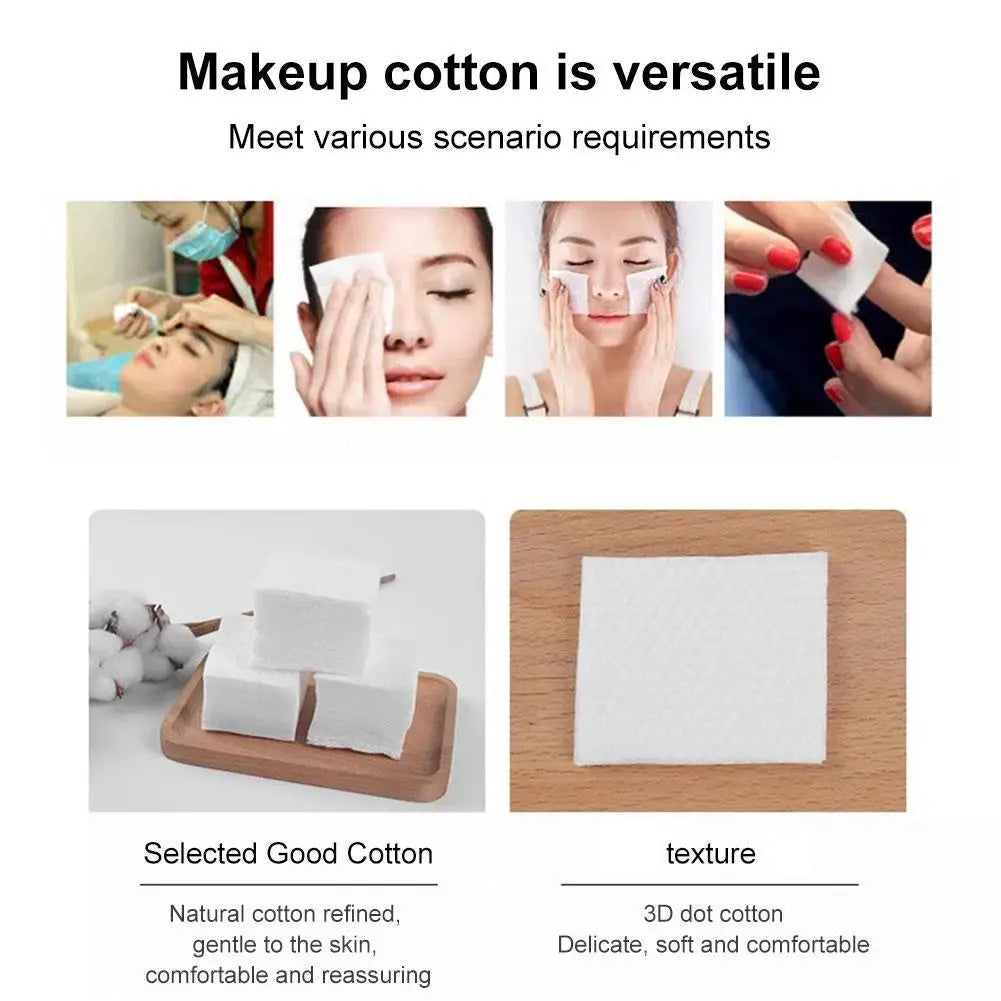 600/450pcs Thicken pearl Pattern Disposable Makeup Cotton Wipes.