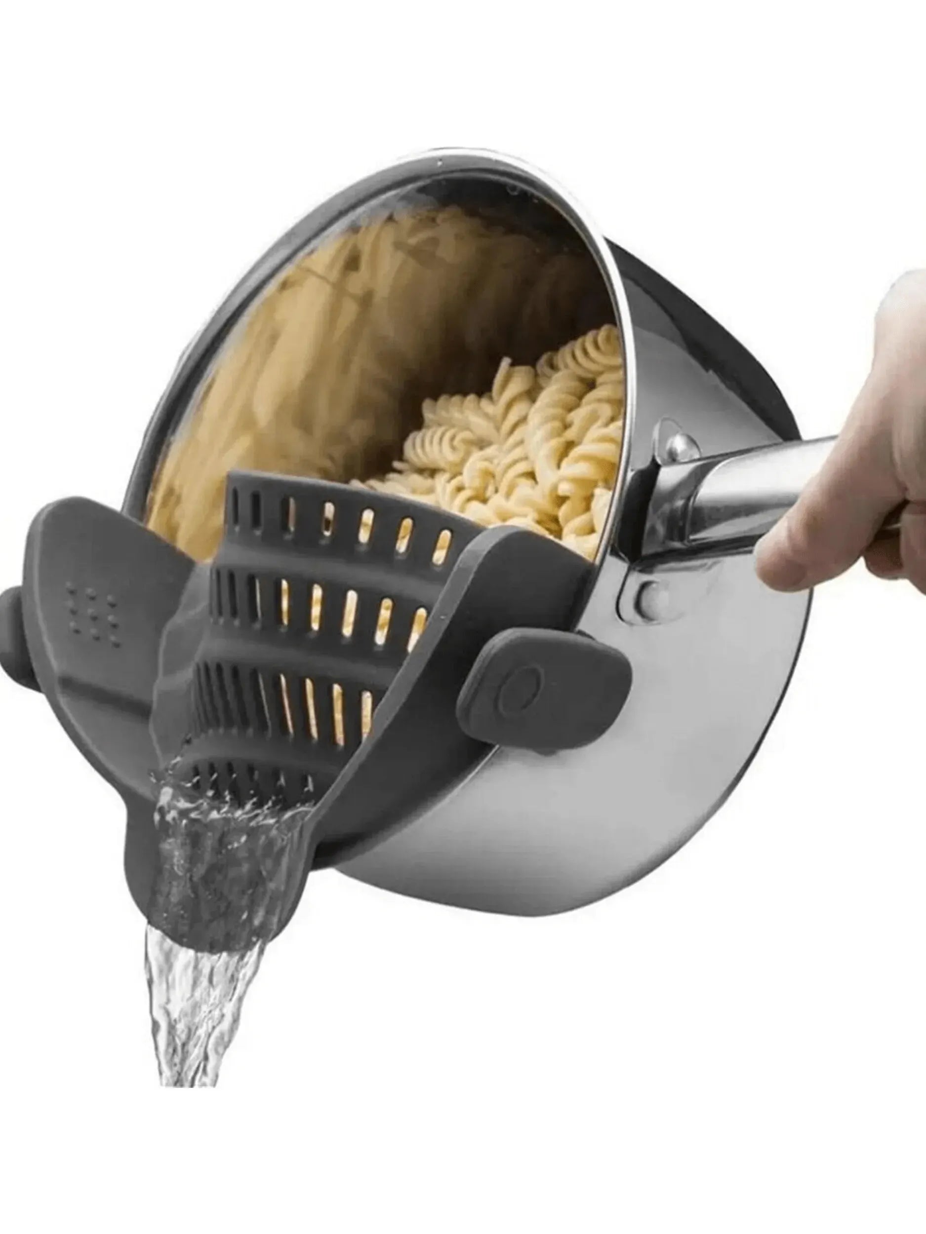 1pc Adjustable Silicone Clip-On Strainer.