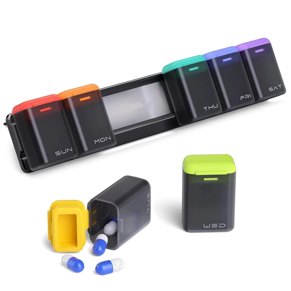 Magnetic Removable weekly organizer Pill Box