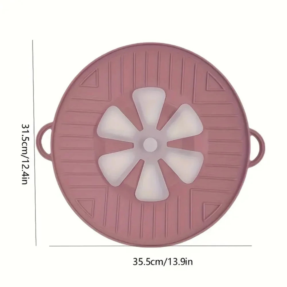 Boiling protection cover - high temperature resistant silicone, microwave splash cover.
