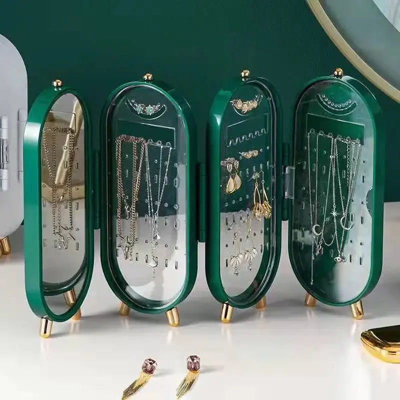 Foldable Mirror Jewelry Storage Box.