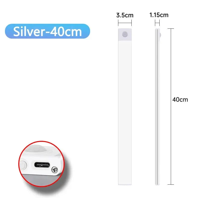 Rechargeable Motion Sensor, Led Lamp for Kitchen Wardrobe Cabinet Lighting.