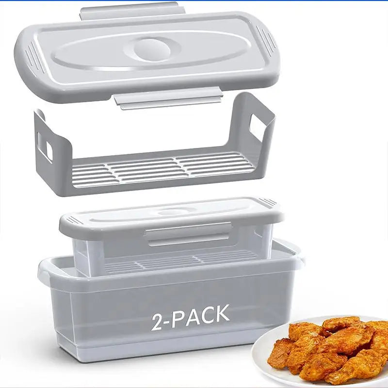 1PC Bread Shaker Bowl With Breading Shaker tray