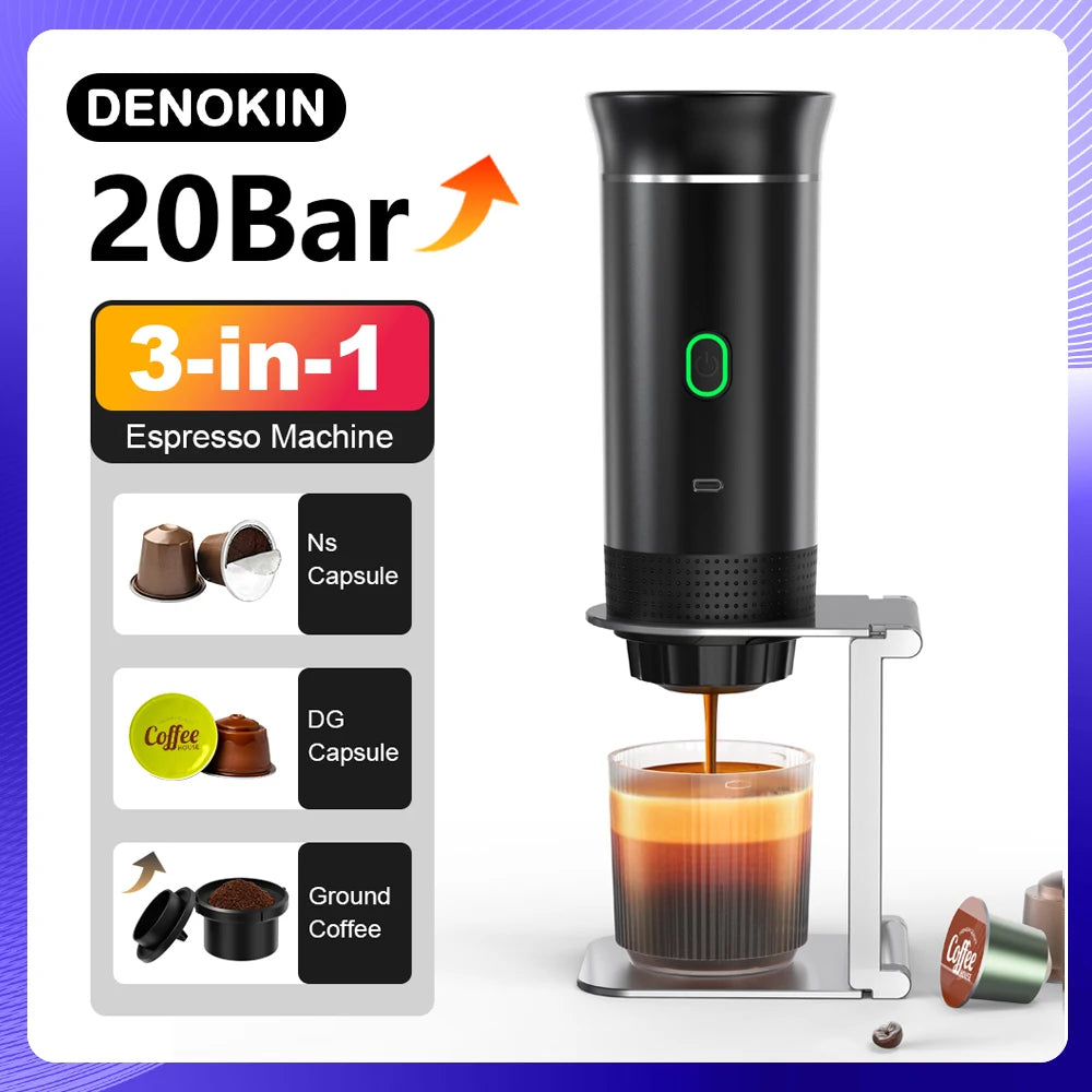 Electric Portable Espresso Coffee Machine.