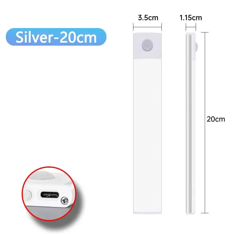 Rechargeable Motion Sensor, Led Lamp for Kitchen Wardrobe Cabinet Lighting.