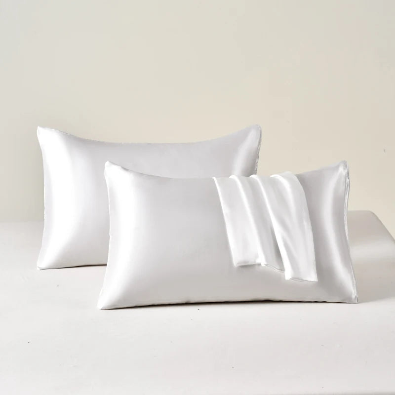 2pcs Satin Pillowcase for smooth Skin and Hair, A good night rest.