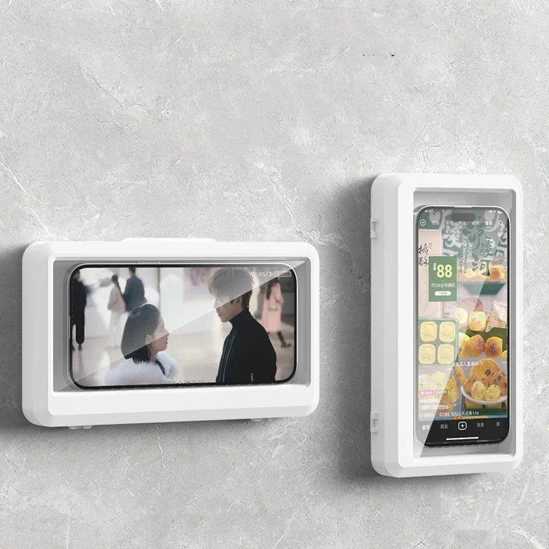 Waterproof and Anti-fog Mobile Phone Case for Bathroom Shower.