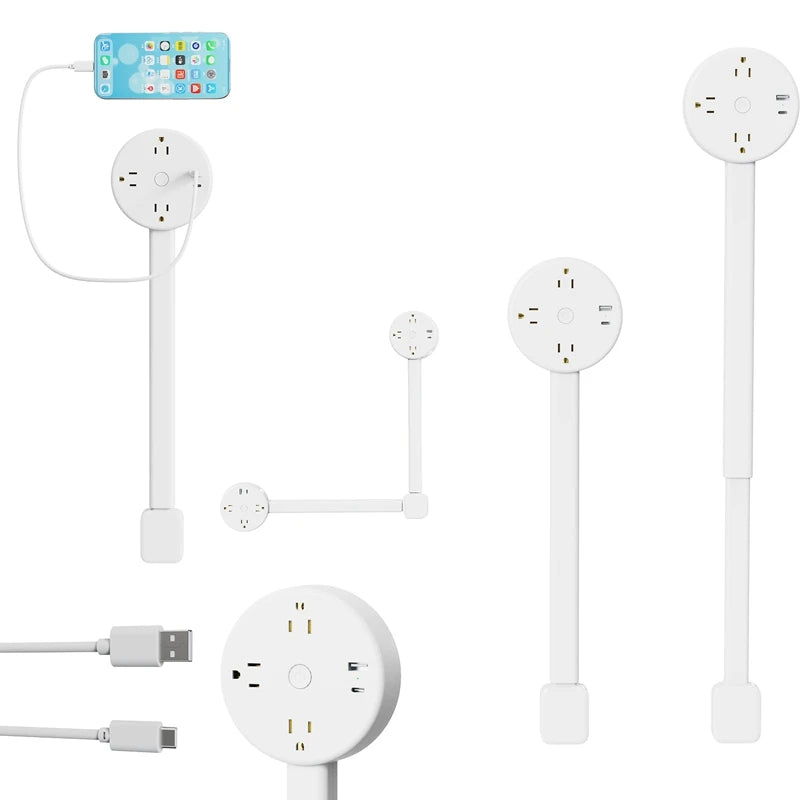 Rotatable, Adjustable Electrical Wall Plug.