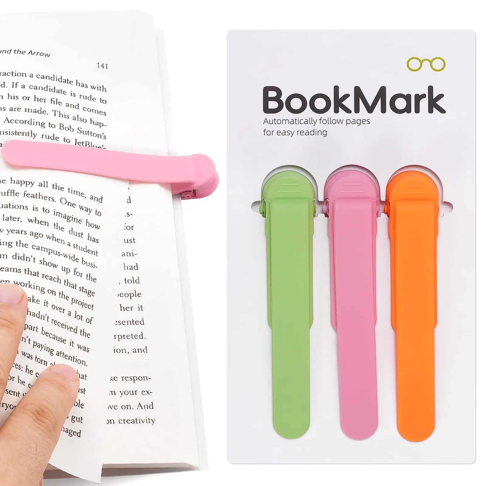 Silicone Reading Bookmark.