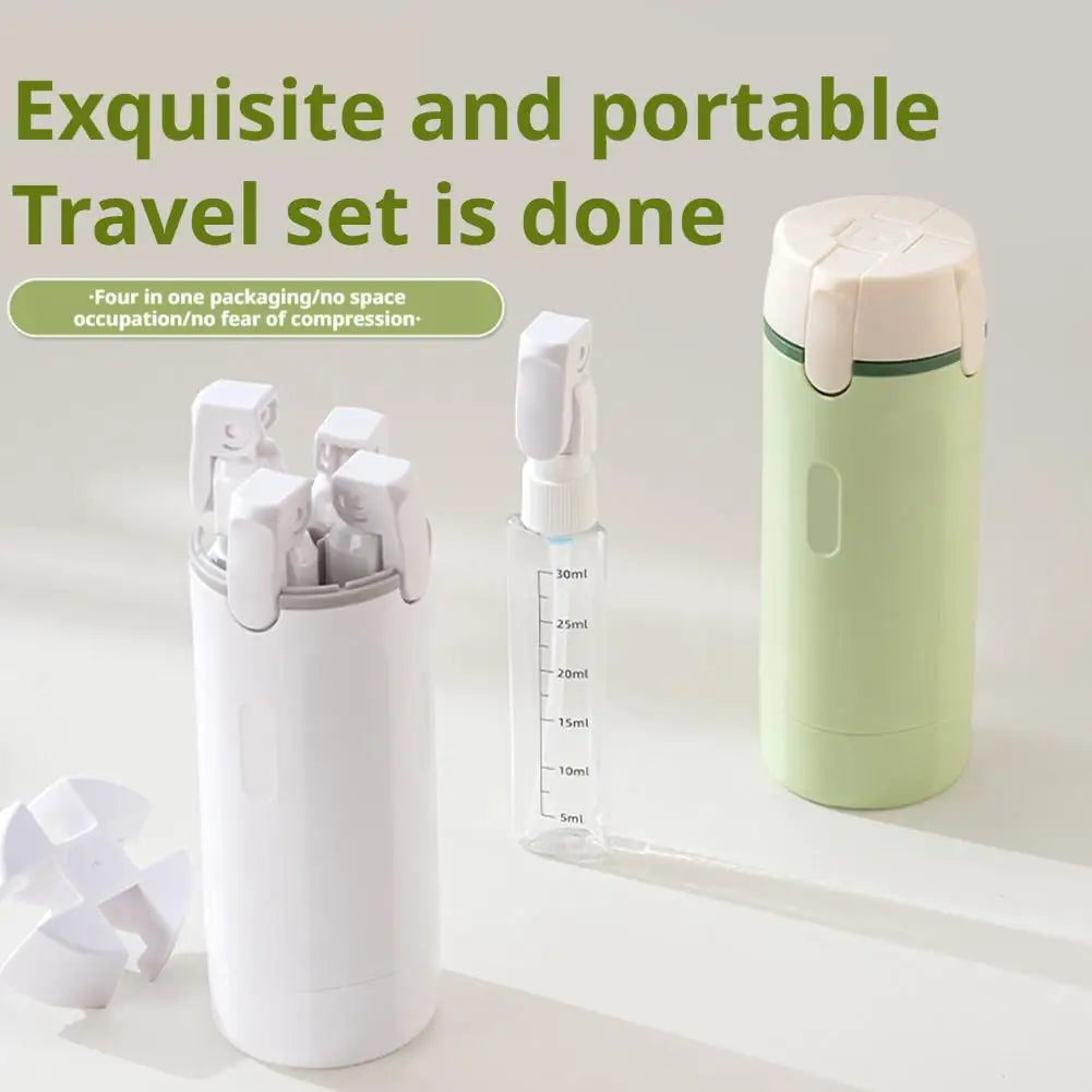 4 In 1 Travel Dispenser Portable Travel Bottles.
