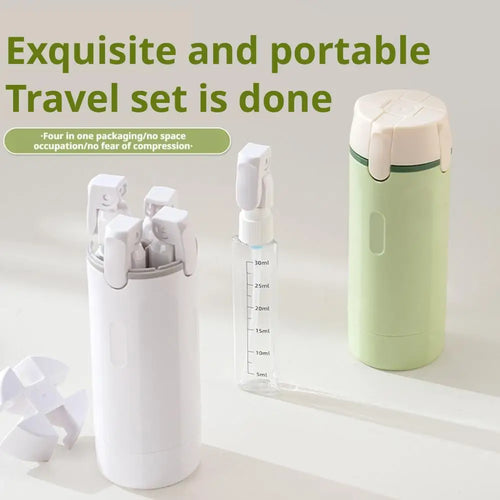 4 In 1 Travel Dispenser Portable Travel Bottles.