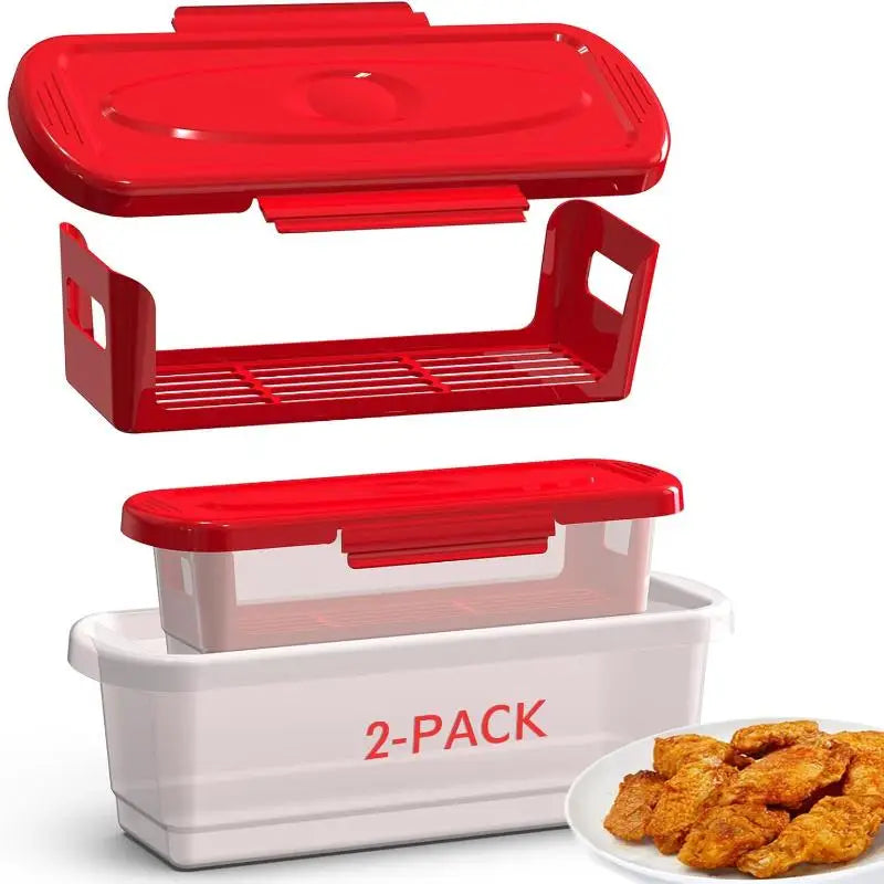 1PC Bread Shaker Bowl With Breading Shaker tray