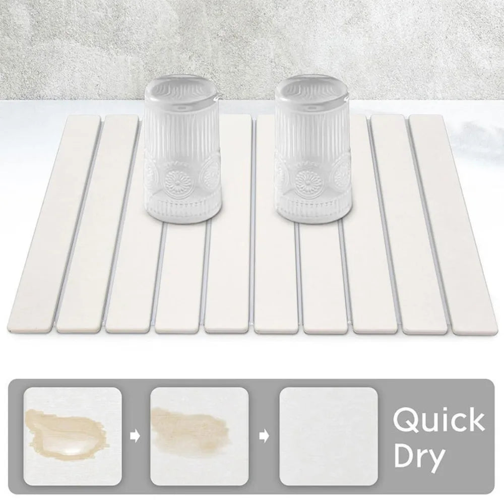 Large Quick Drying Mat, Fast Absorbent Stone.