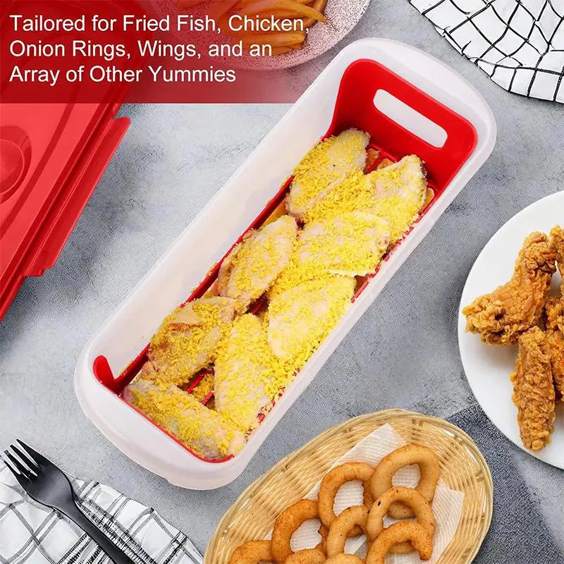 1PC Bread Shaker Bowl With Breading Shaker tray