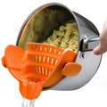 1pc Adjustable Silicone Clip-On Strainer.