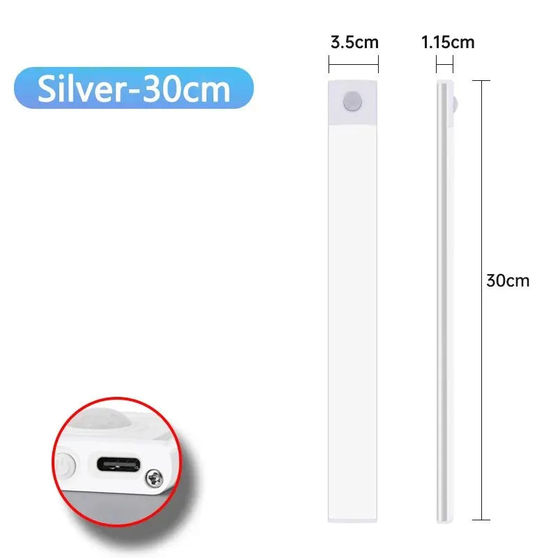 Rechargeable Motion Sensor, Led Lamp for Kitchen Wardrobe Cabinet Lighting.