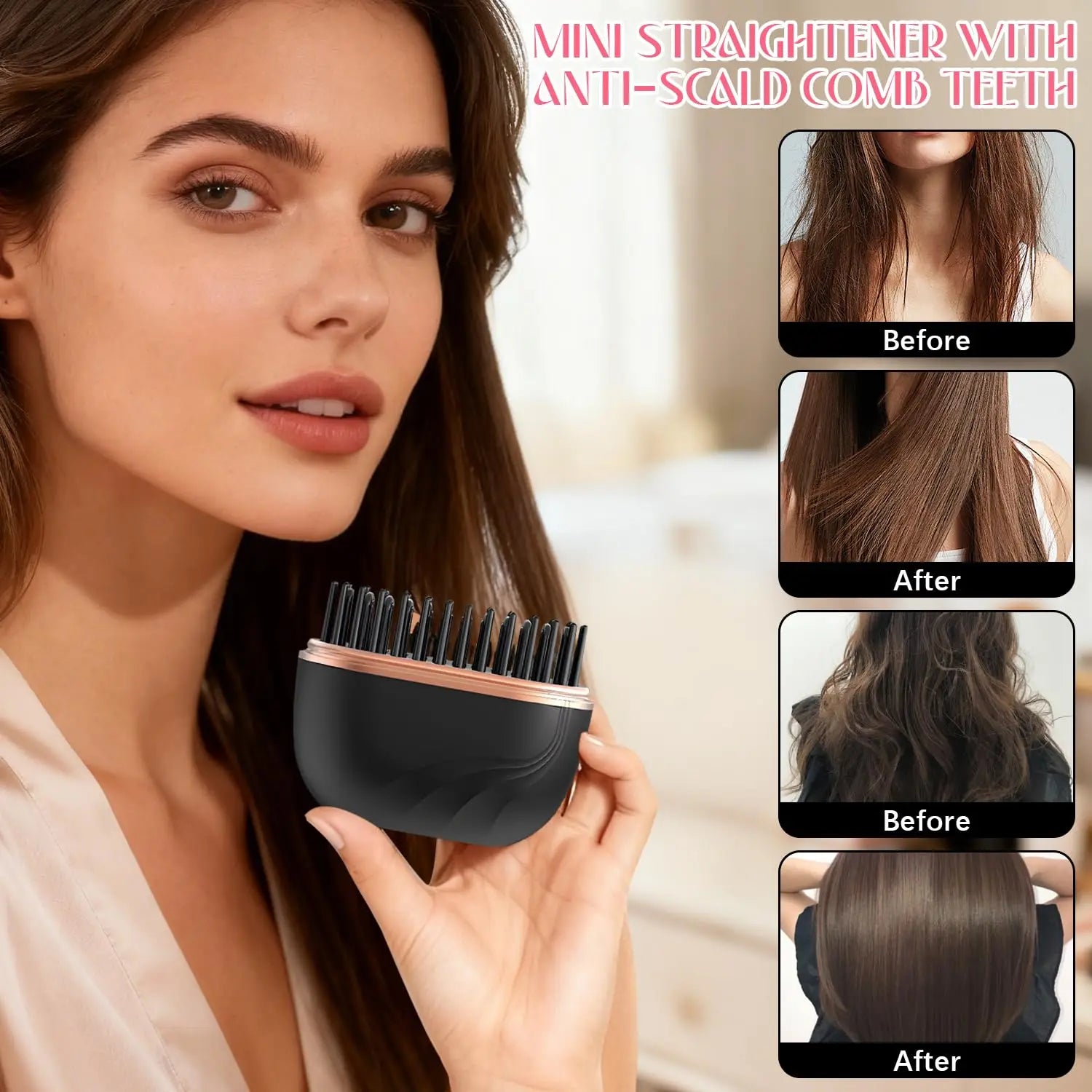 Rechargeable Portable Hair Straightener.