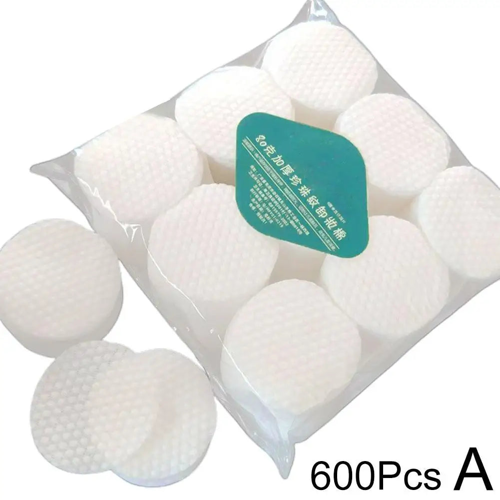 600/450pcs Thicken pearl Pattern Disposable Makeup Cotton Wipes.