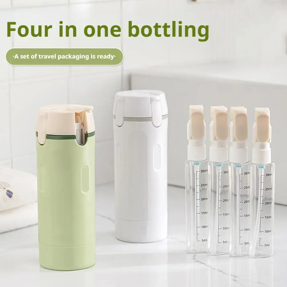 4 In 1 Travel Dispenser Portable Travel Bottles.