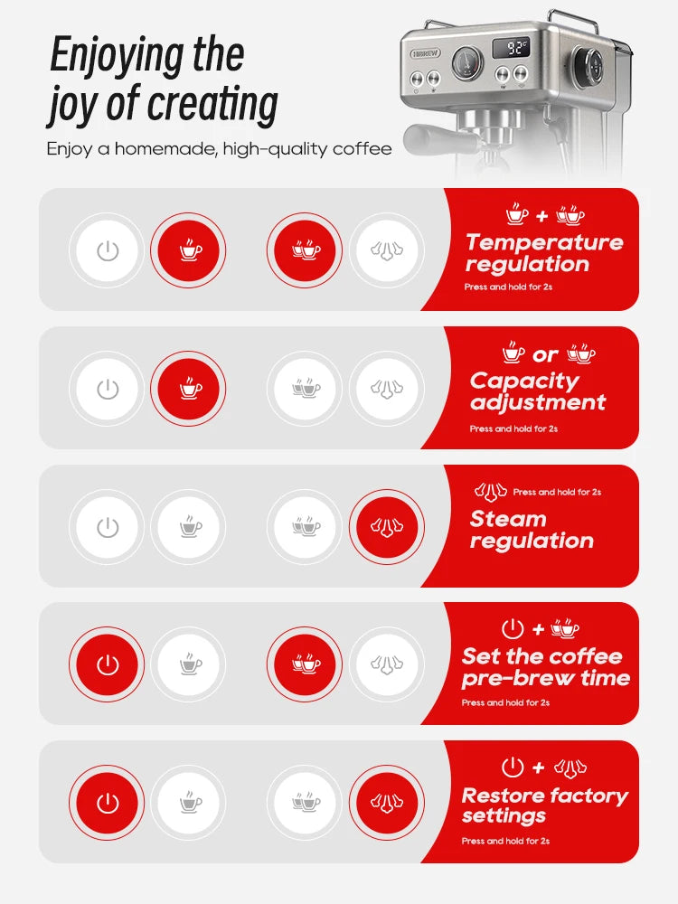 20Bar Semi Automatic Espresso Coffee Machine,