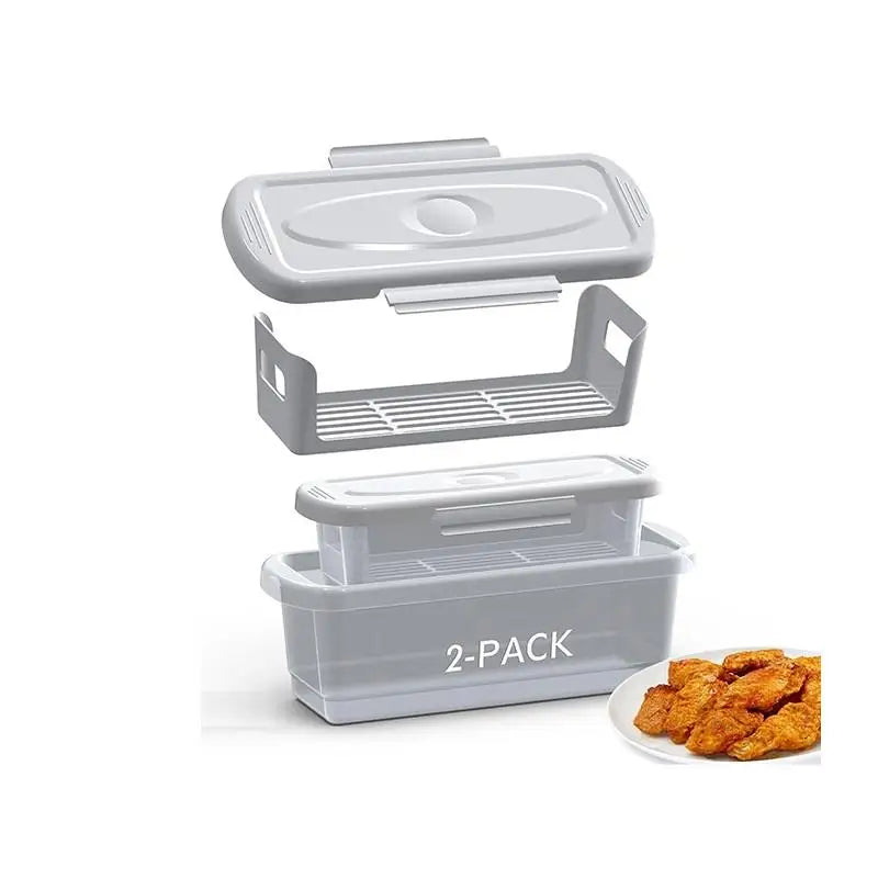 1PC Bread Shaker Bowl With Breading Shaker tray