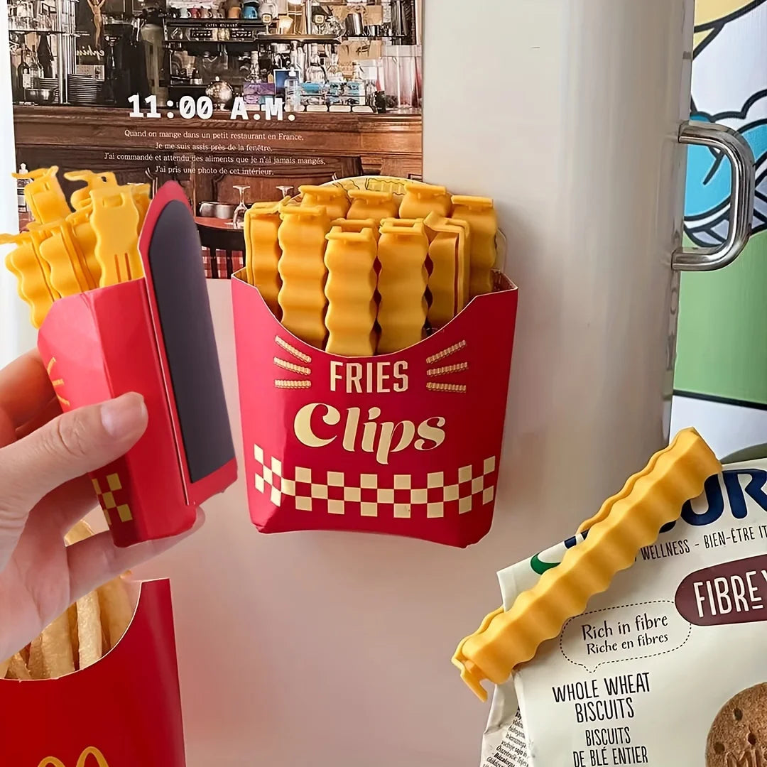 12PCS French Fry Shaped Sealing Clip