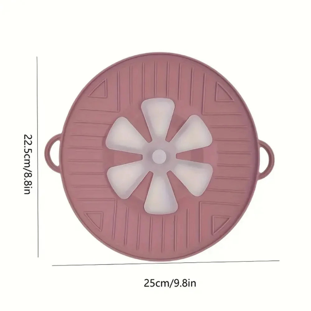 Boiling protection cover - high temperature resistant silicone, microwave splash cover.