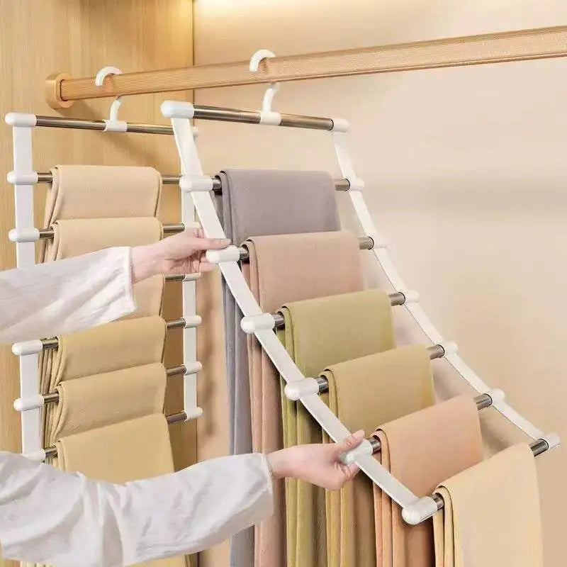 Multi-Layer Pants Hanger for Space Saving,