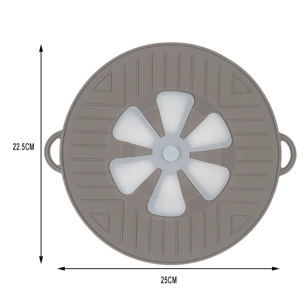 Boiling protection cover - high temperature resistant silicone, microwave splash cover.