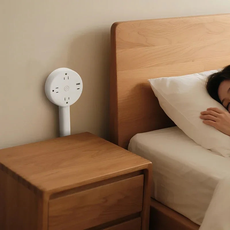 Rotatable, Adjustable Electrical Wall Plug.