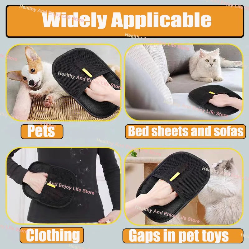 Pet Hair Cleaning And Collection Gloves.