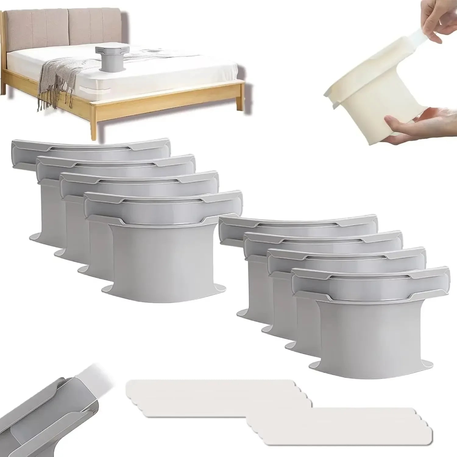 8/4Pcs Heavy Duty Bedsheet Corner Tightener Clips.
