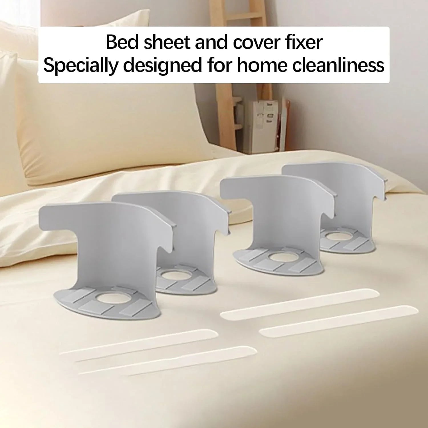 8/4Pcs Heavy Duty Bedsheet Corner Tightener Clips.