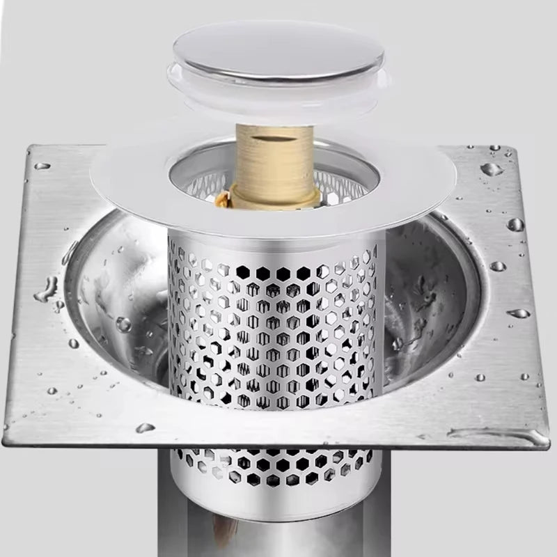 Sink Strainer, Stainless Steel Filter Bouncing Core.