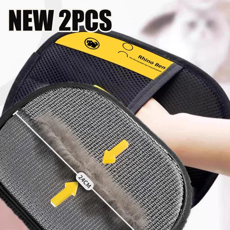 Pet Hair Cleaning And Collection Gloves.