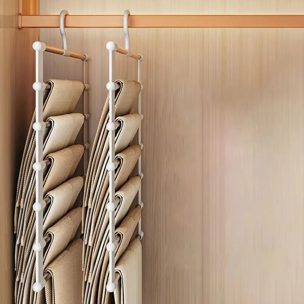 Multi-Layer Pants Hanger for Space Saving,