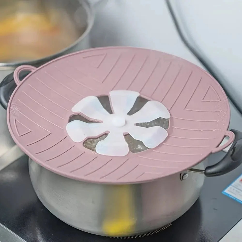 Boiling protection cover - high temperature resistant silicone, microwave splash cover.