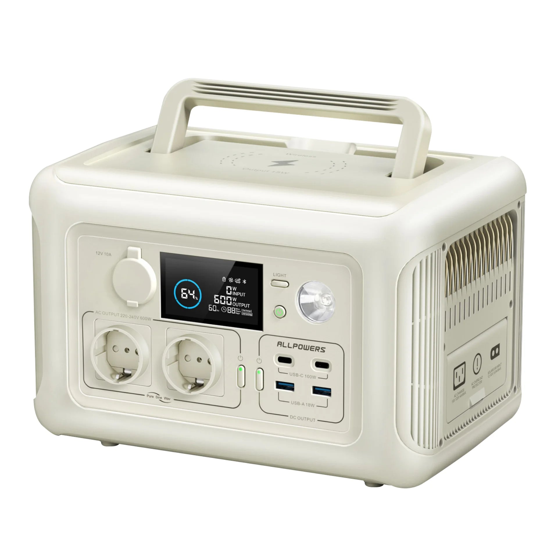 Portable Power Station Output for Outdoor Camping.