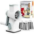 3 in 1 Rotary Cheese Grater, Versatile Manual Vegetable Slicer.