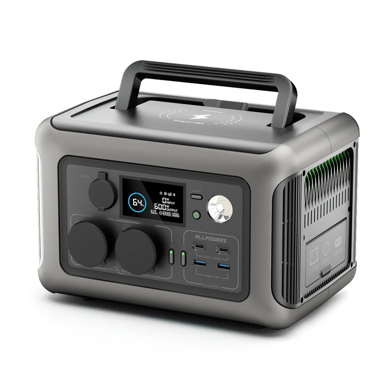 Portable Power Station Output for Outdoor Camping.