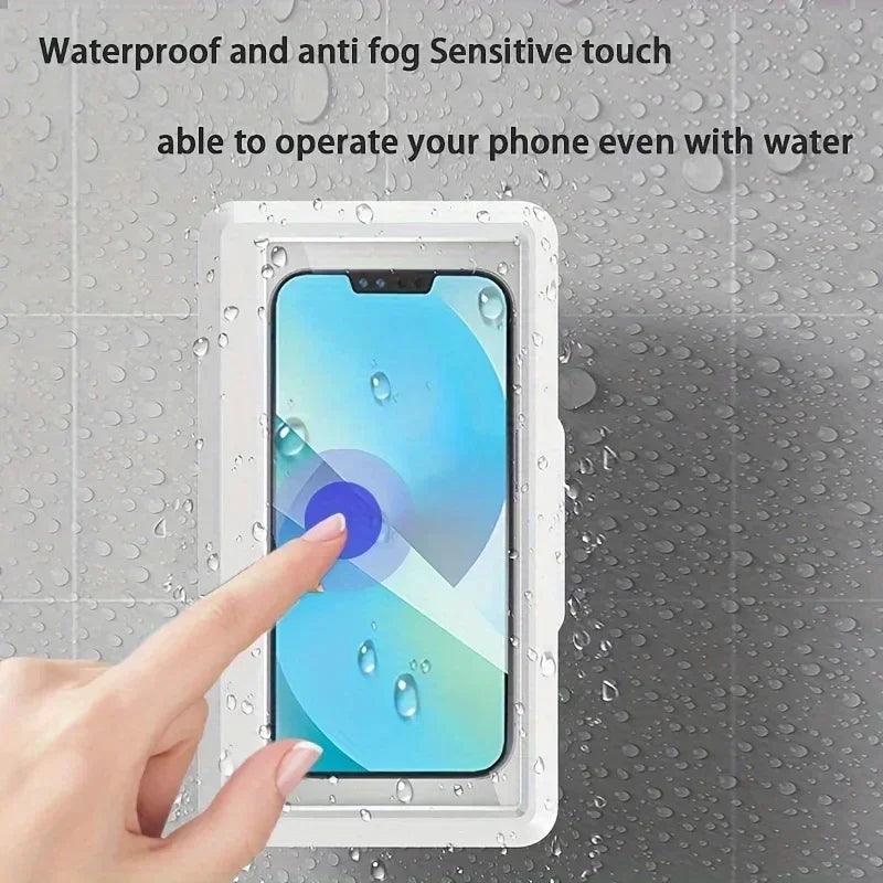 Waterproof and Anti-fog Mobile Phone Case for Bathroom Shower.