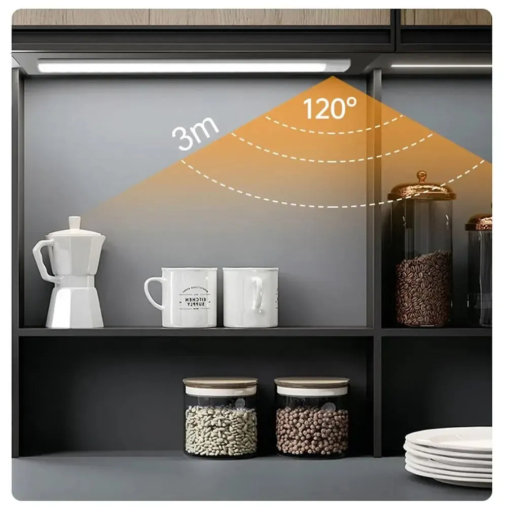 Rechargeable Motion Sensor, Led Lamp for Kitchen Wardrobe Cabinet Lighting.