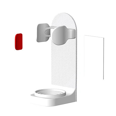 Adjustable Toothbrush Holder, Electric Toothbrush Base Silicone Non-slip, Wall Mount Brush Body Rack.