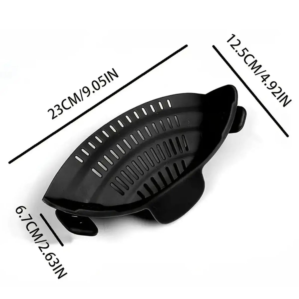 1pc Adjustable Silicone Clip-On Strainer.