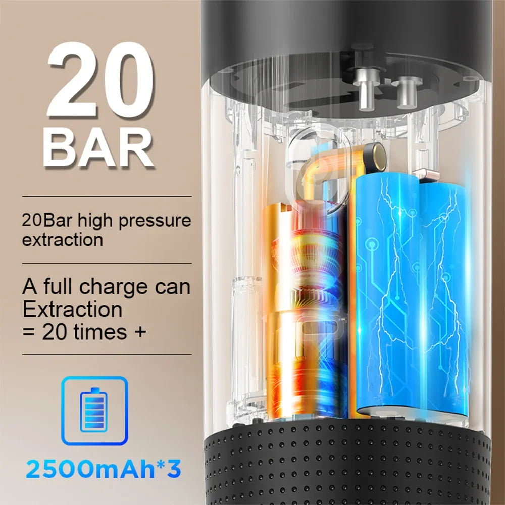 Electric Portable Espresso Coffee Machine.