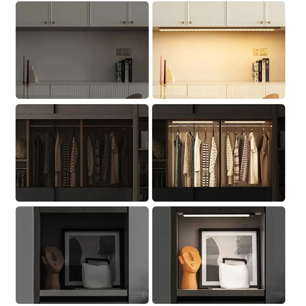 Rechargeable Motion Sensor, Led Lamp for Kitchen Wardrobe Cabinet Lighting.